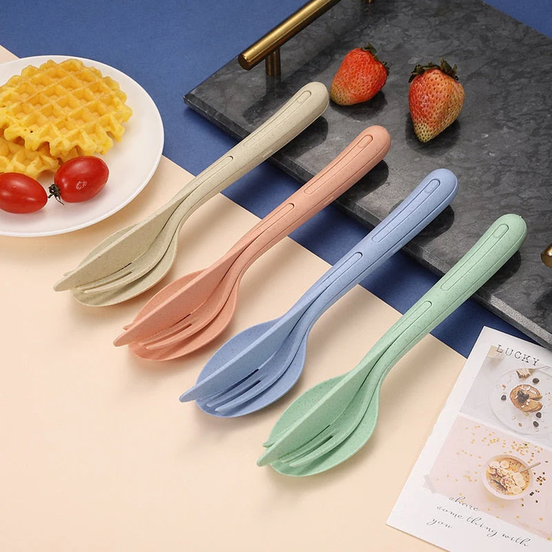 Portable All-in-one Travel Cutlery Set - Image 1