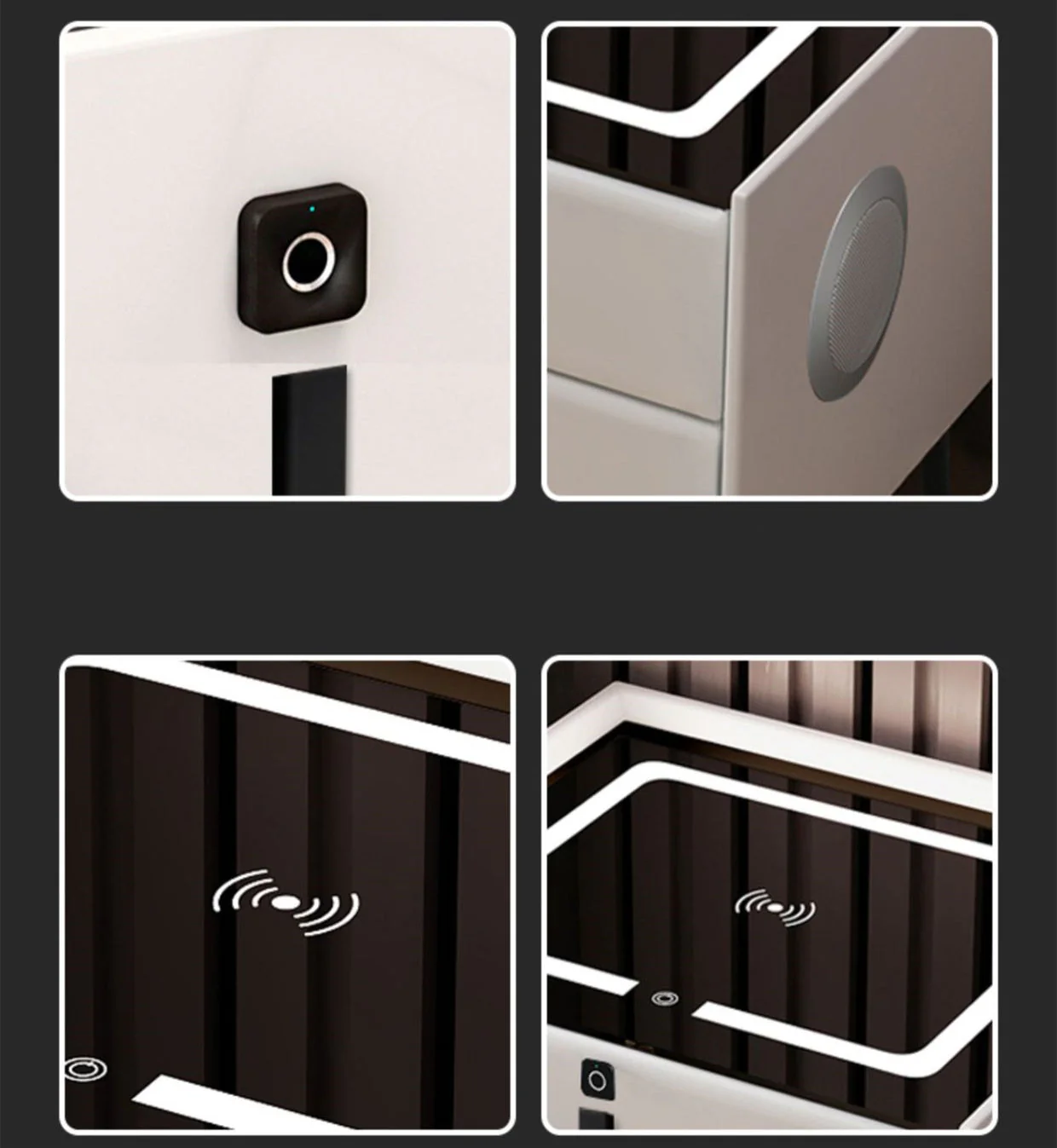 Creative Multifunctional Smart Bedside Speaker Table - Image 2