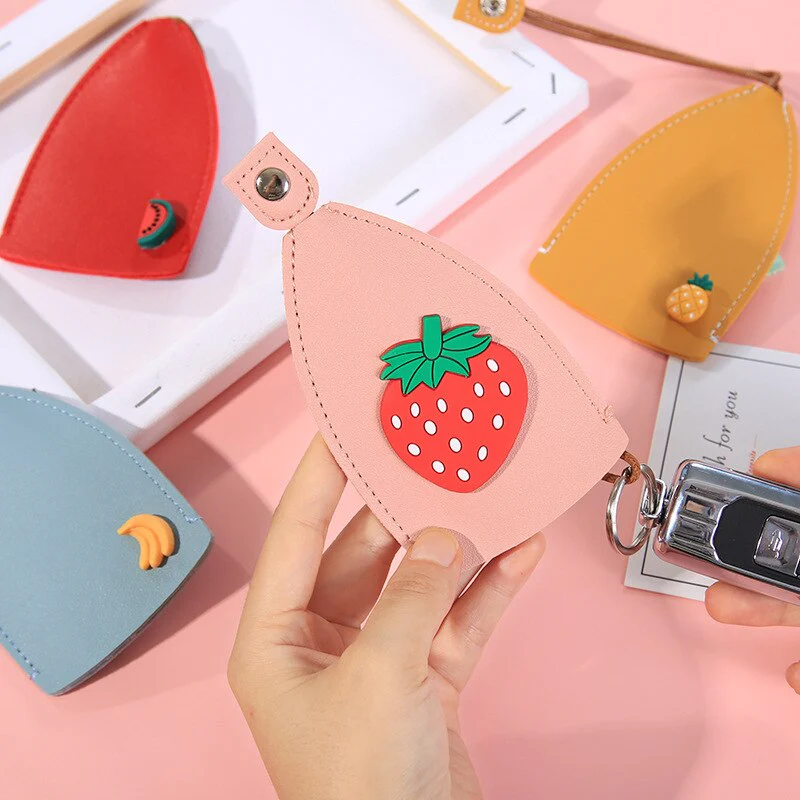 Cute Fruits Leather Key Holder - Image 2