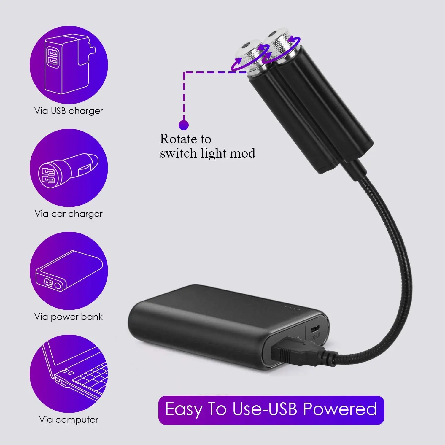 Colorful Sky Sound Activated LED Projector Night Light - Image 3
