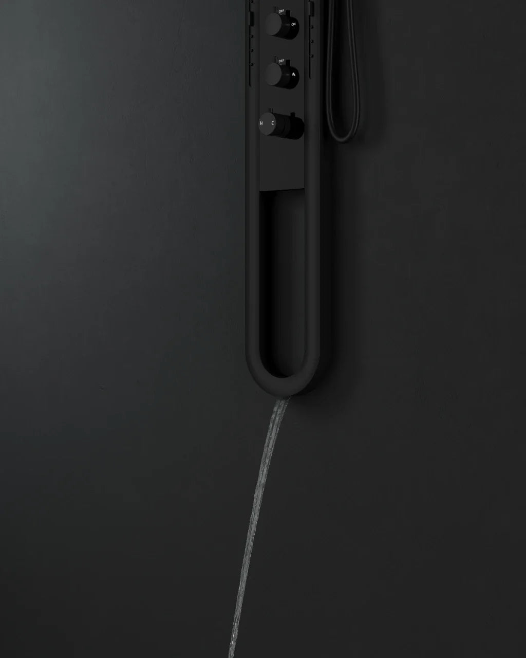 High-flow Thermostatic Digital LED Rainfall Shower Set - Image 3