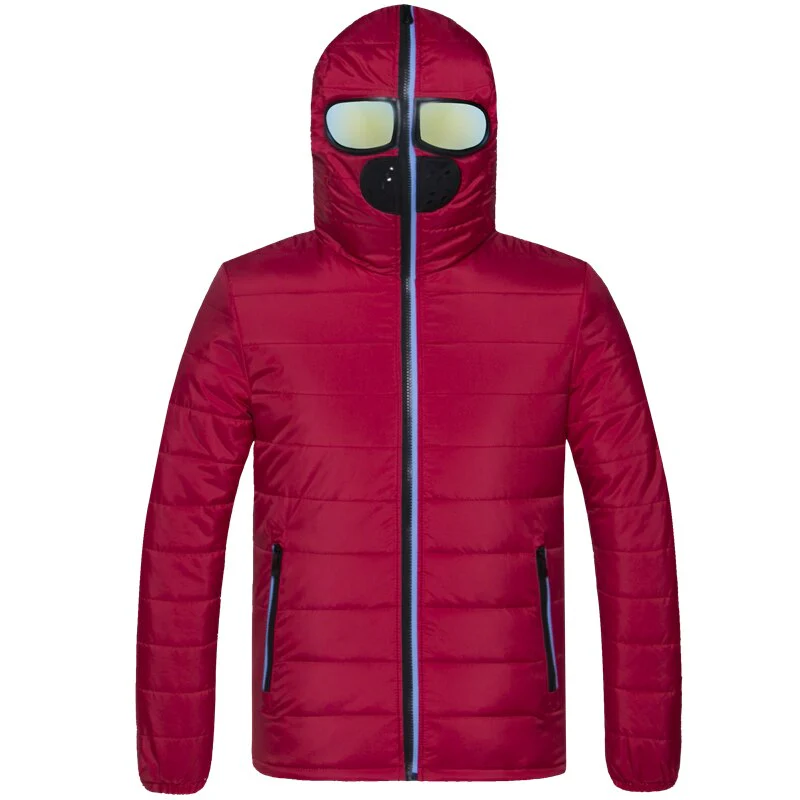 Full Face Cover Hooded Jacket with Glasses - Image 3