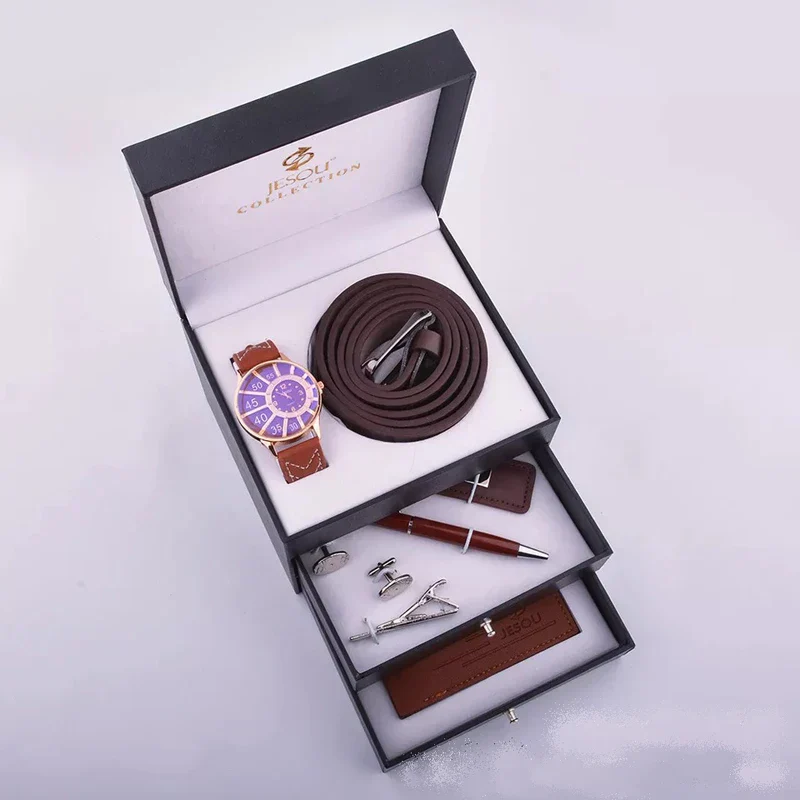 Luxury Fashion Leather Business Men Gift Set - Image 3