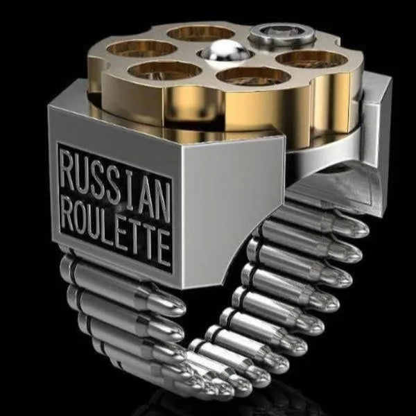 Russian Roulette Bullet-Shaped Self-Defense Ring - Image 1