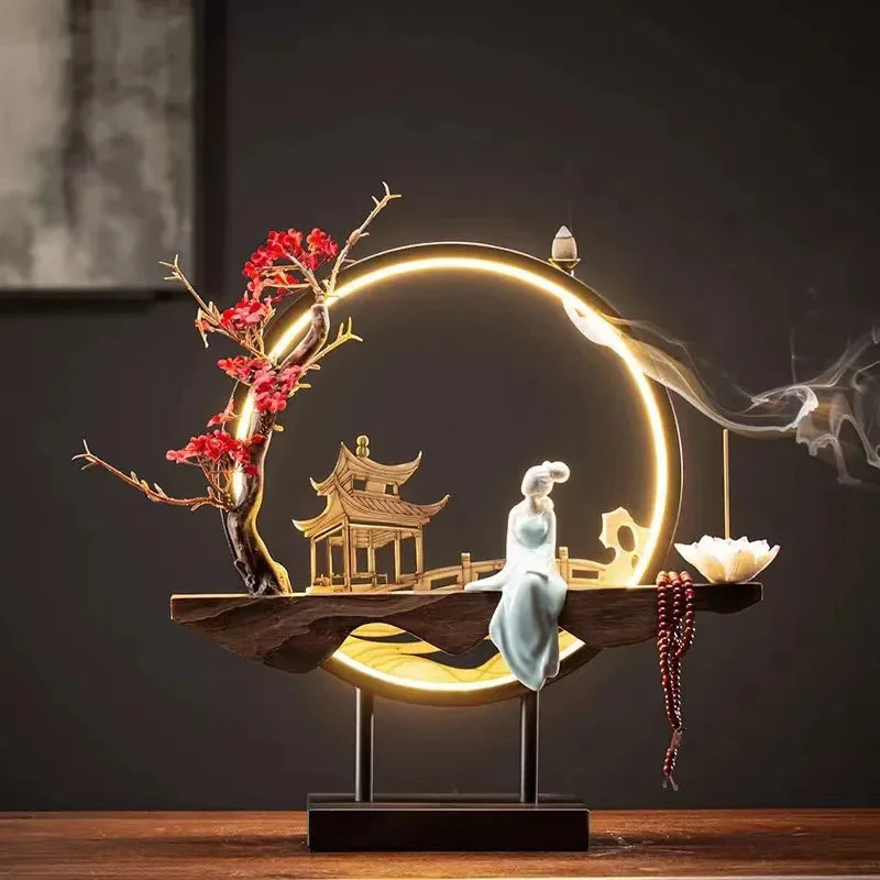 Zen Serenity Waterfall Backflow Incense Burner - Image 2