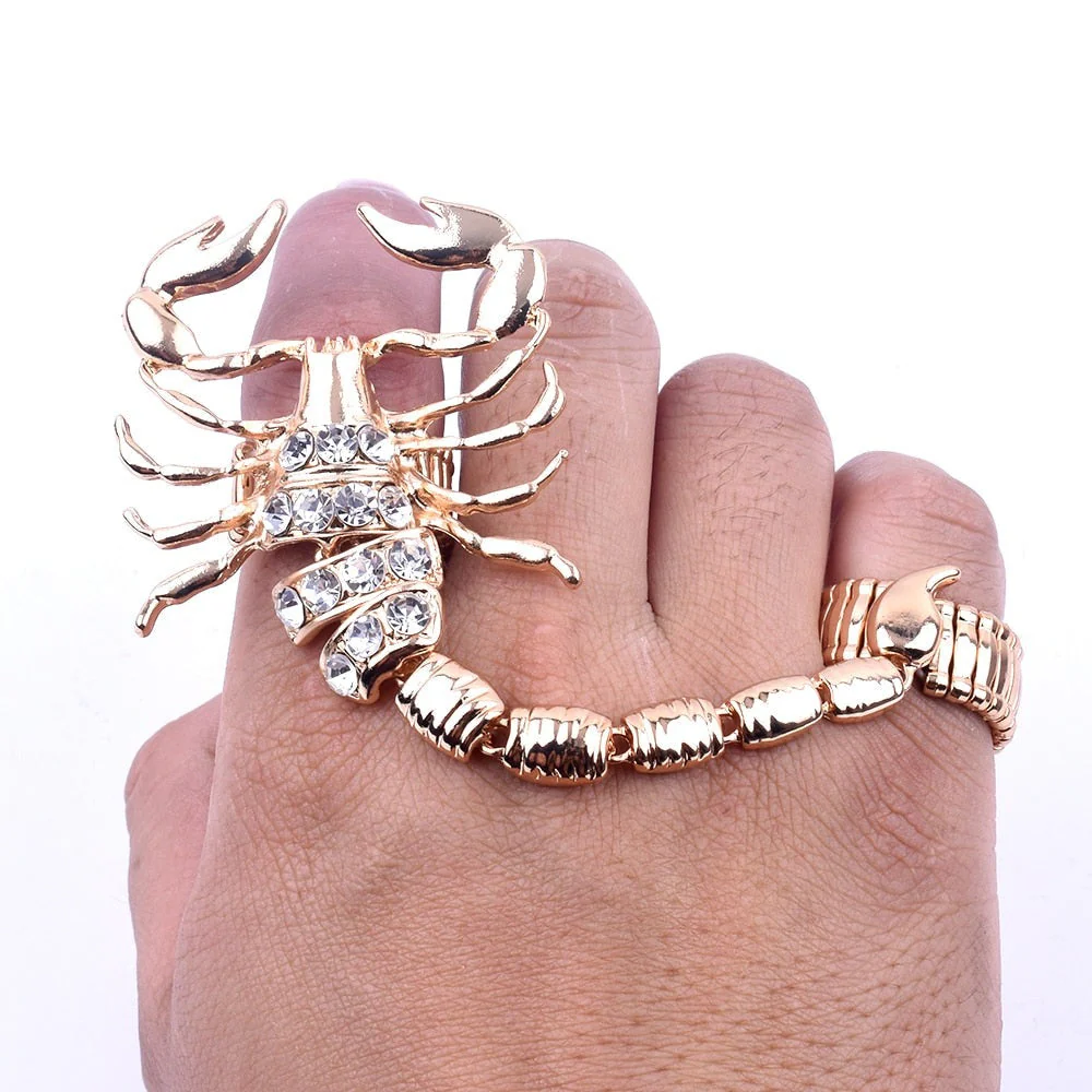 Scorpion Punk Crystal Ring - Image 3