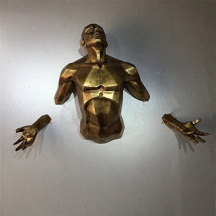 Retro Creative Enlightened Man Art Wall Decor - Image 1