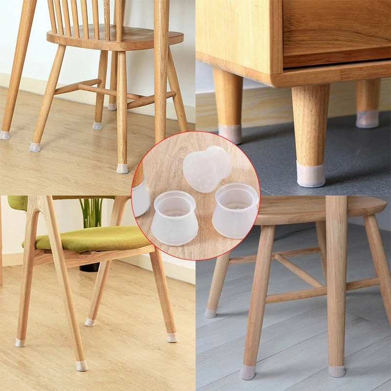 Anti-slip Silent Silicon Furniture Leg Cover Set - Image 3
