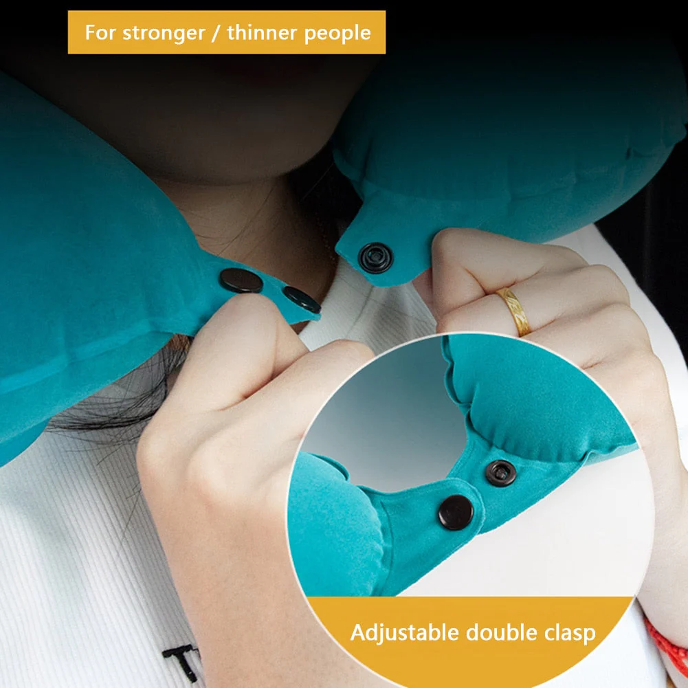 Air Rest Inflatable Easy Pump Neck Pillow - Image 2