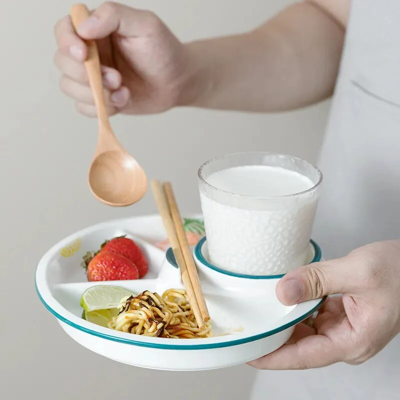 Breakfast Combo Nordic Ceramic Plate - Image 1