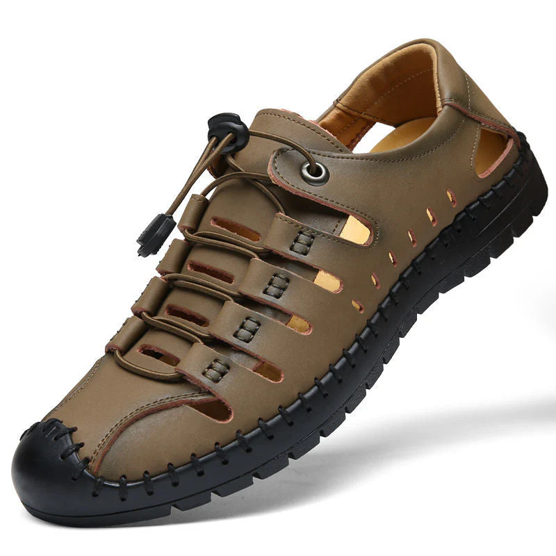 Casual Beach Flexible Leather Sandal - Image 3