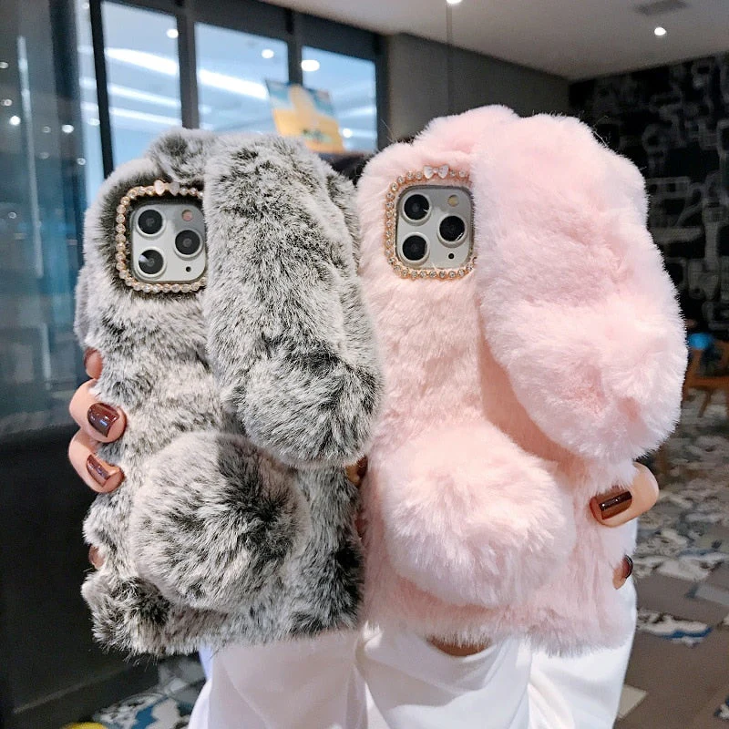 Fluffy Bunny Soft and Stylish iPhone Case - Image 1
