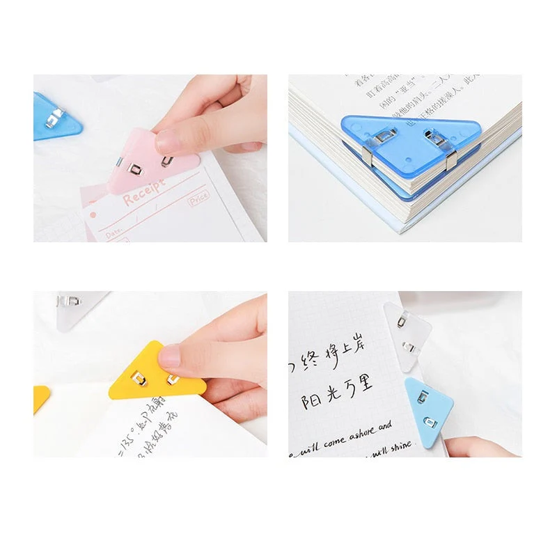 Easy Mark Colorful Triangle Book Corner Clip - Image 3