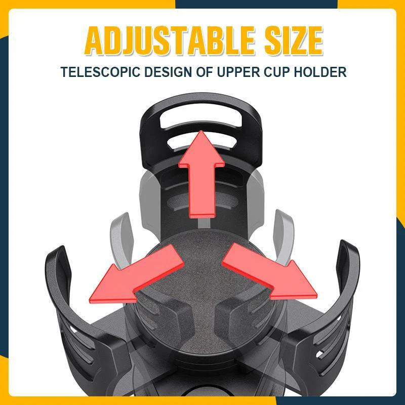 360 Rotating Multifunctional Adjustable Car Cup Holder - Image 3