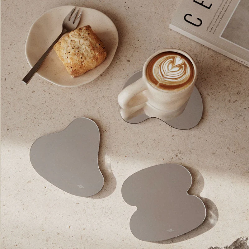 Nordic Irregular Mirror Drink Coaster - Image 2
