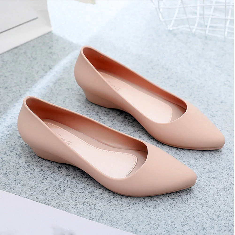 Summer Waterproof Comfy Slip-on High Heels - Image 3