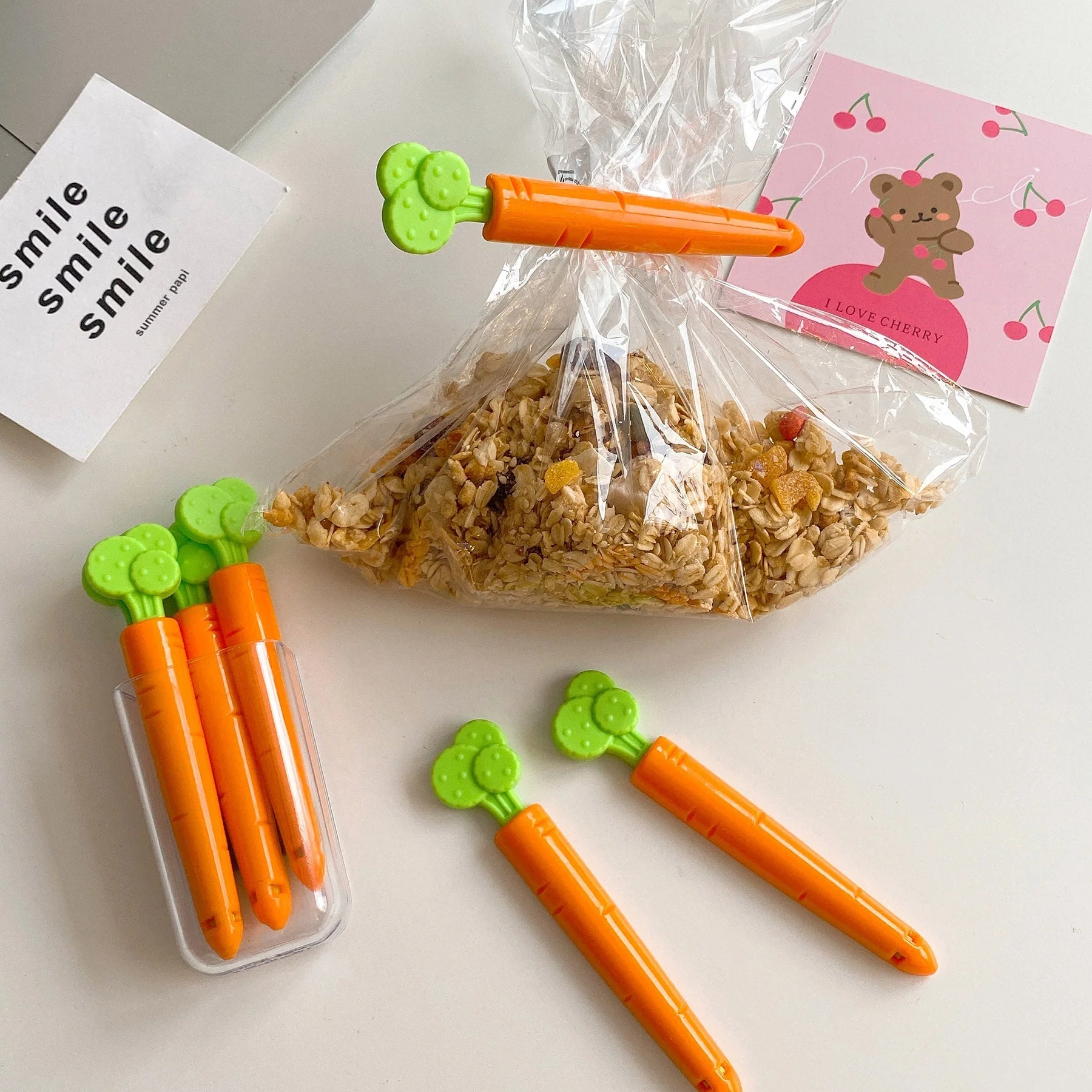 5pcs Sealing Carrot Bag Clips - Image 2