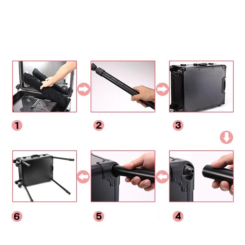 Professional Makeup Table Luggage - Image 3