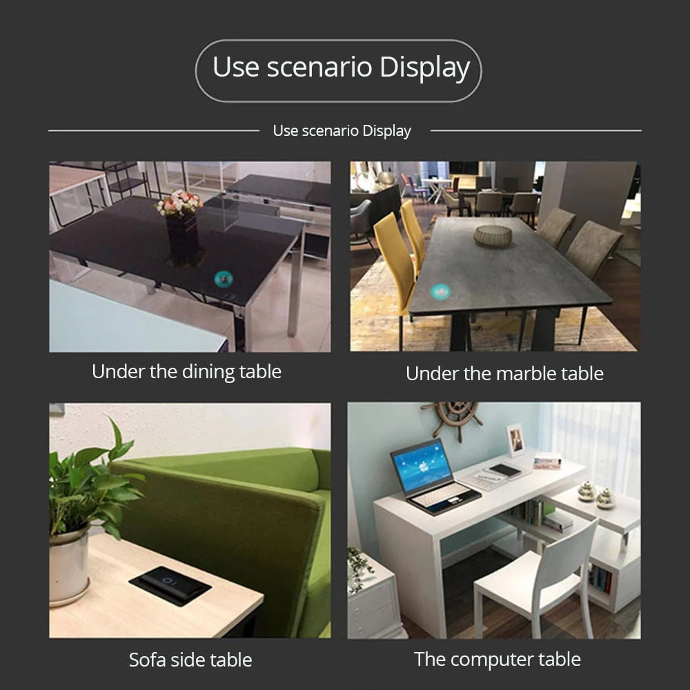 Invisible Table Built-in Wireless Phone Charger - Image 3