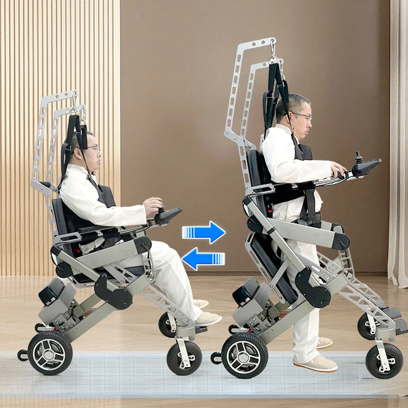 Automatic Standing Assist Walking Rehabilitation Trainer Wheelchair - Image 2