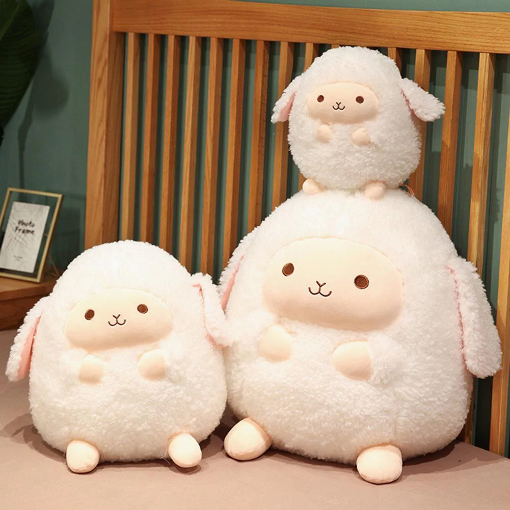 Fluffy Sheep Cozy Huggable Plush - Image 1