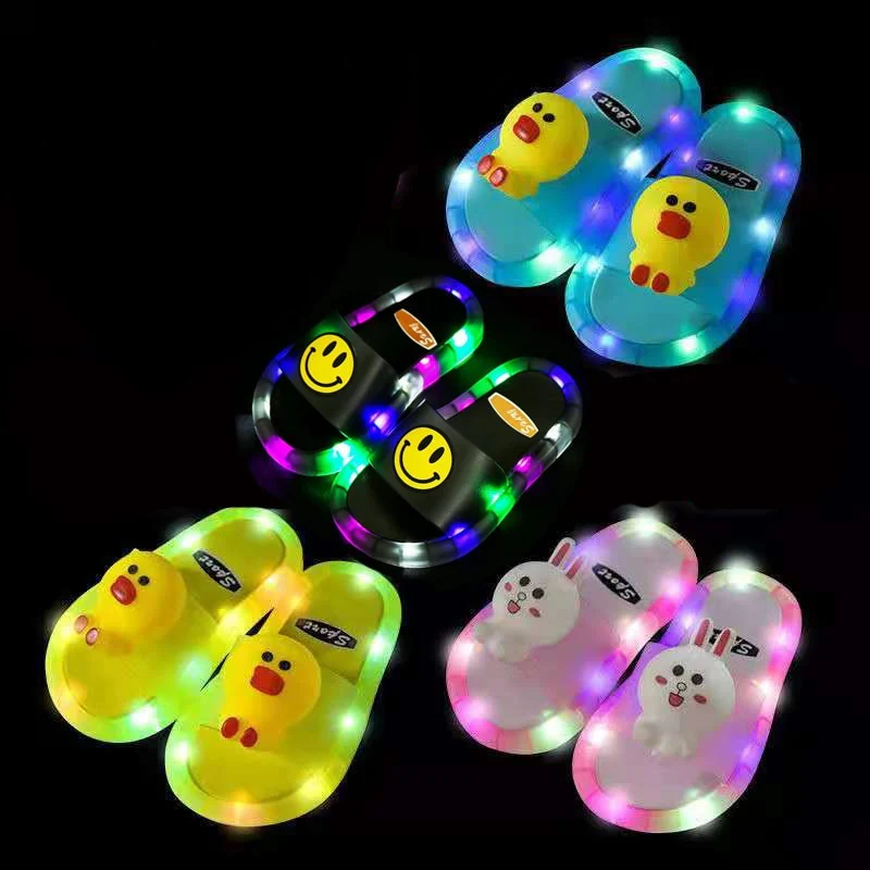 Luminous Cartoon Children Slippers - Image 2