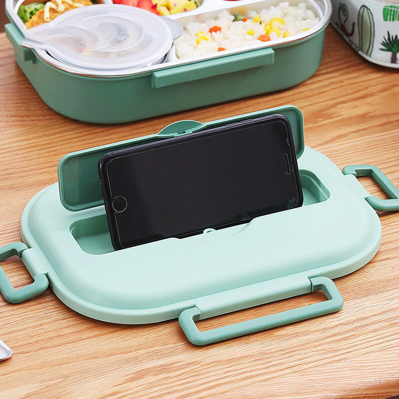 Stainless Steel Multi Compartment Kids Lunch Box - Image 2