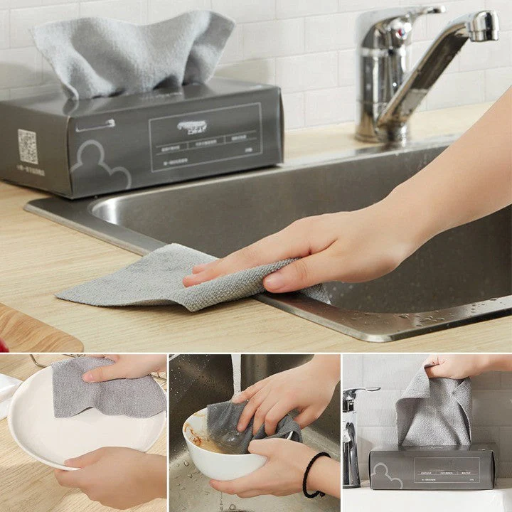 Microfiber Disposable Easy Wipe Cleaning Towel - Image 3