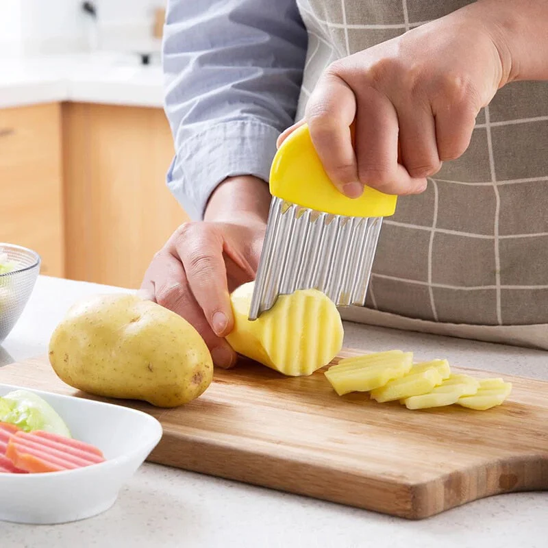 Speed Cut Wrinkle Manual Potato Chips Slicer - Image 2