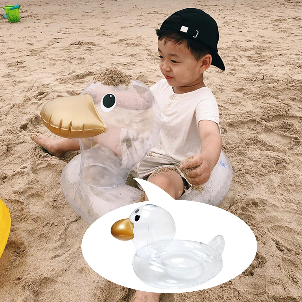 Inflatable Swimming Ring Duck Float - Image 3