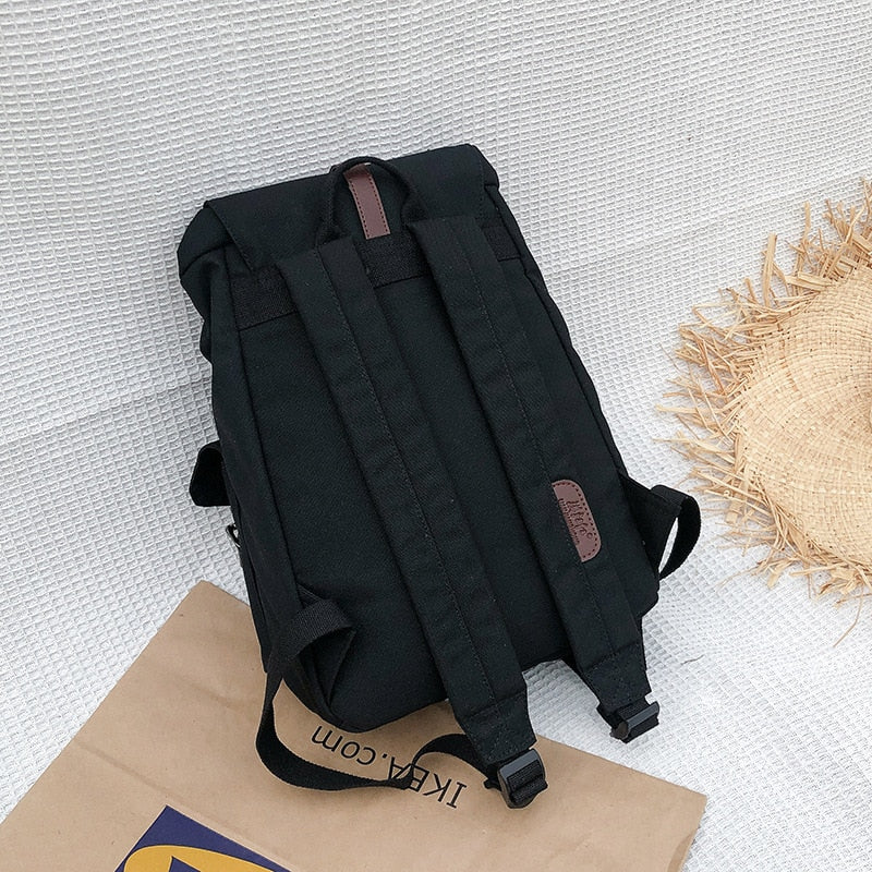 Canvas Unisex Large Capacity Retro Backpack - Image 2