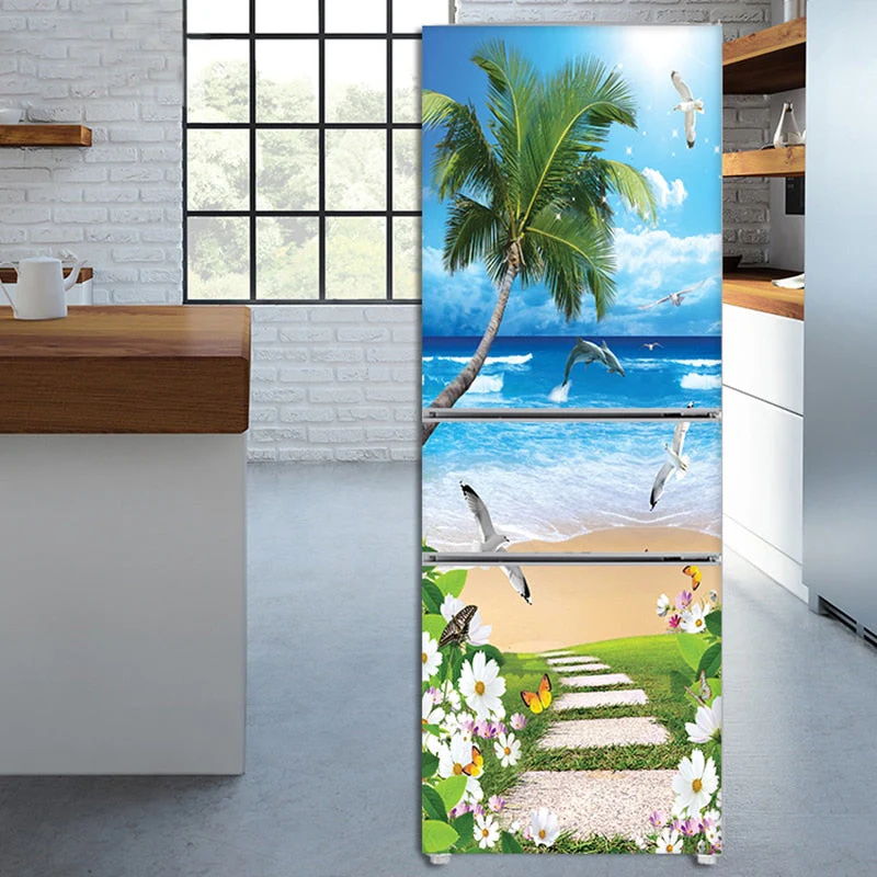Stylish Waterproof Self-Adhesive Refrigerator Sticker - Image 2