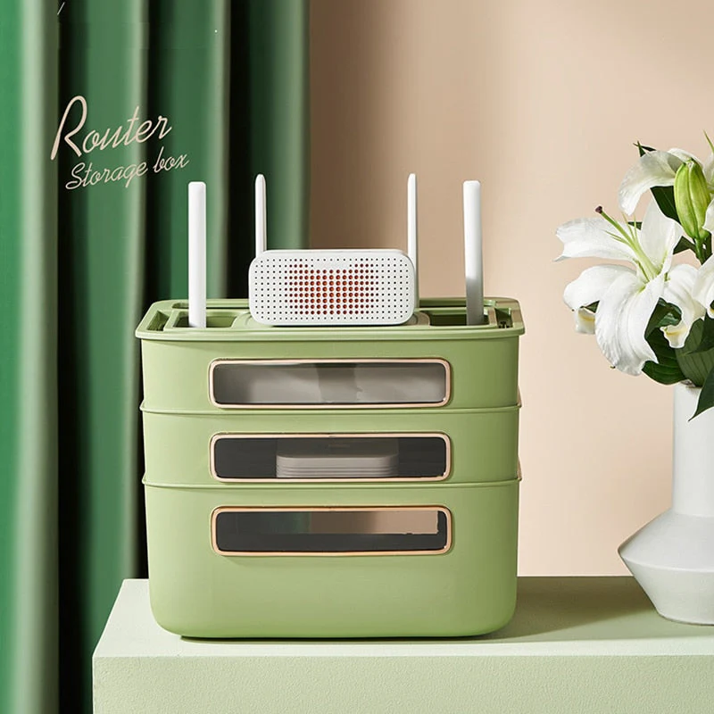 Nordic Stackable Modem Holder Cable Organizer - Image 3