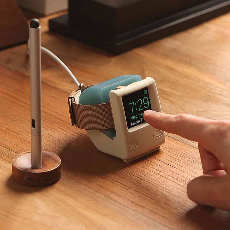 Mini Computer Wireless Watch Charging Stand - Image 2