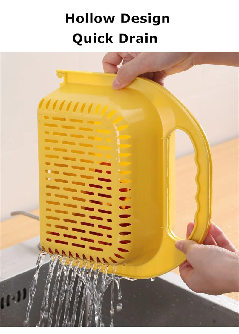 Collapsible Fruit Vegetable Drain Basket - Image 2
