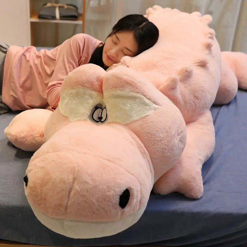 Jumbo Crocodile Stuffed Animal Pillow - Image 3