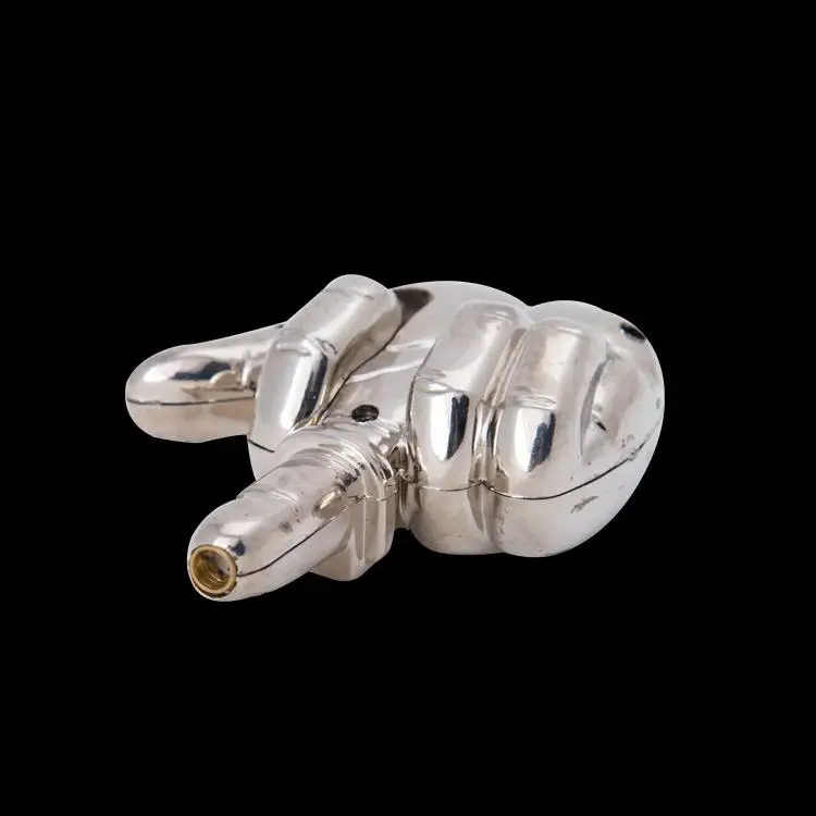 Metal Middle Finger Jet Lighter - Image 2