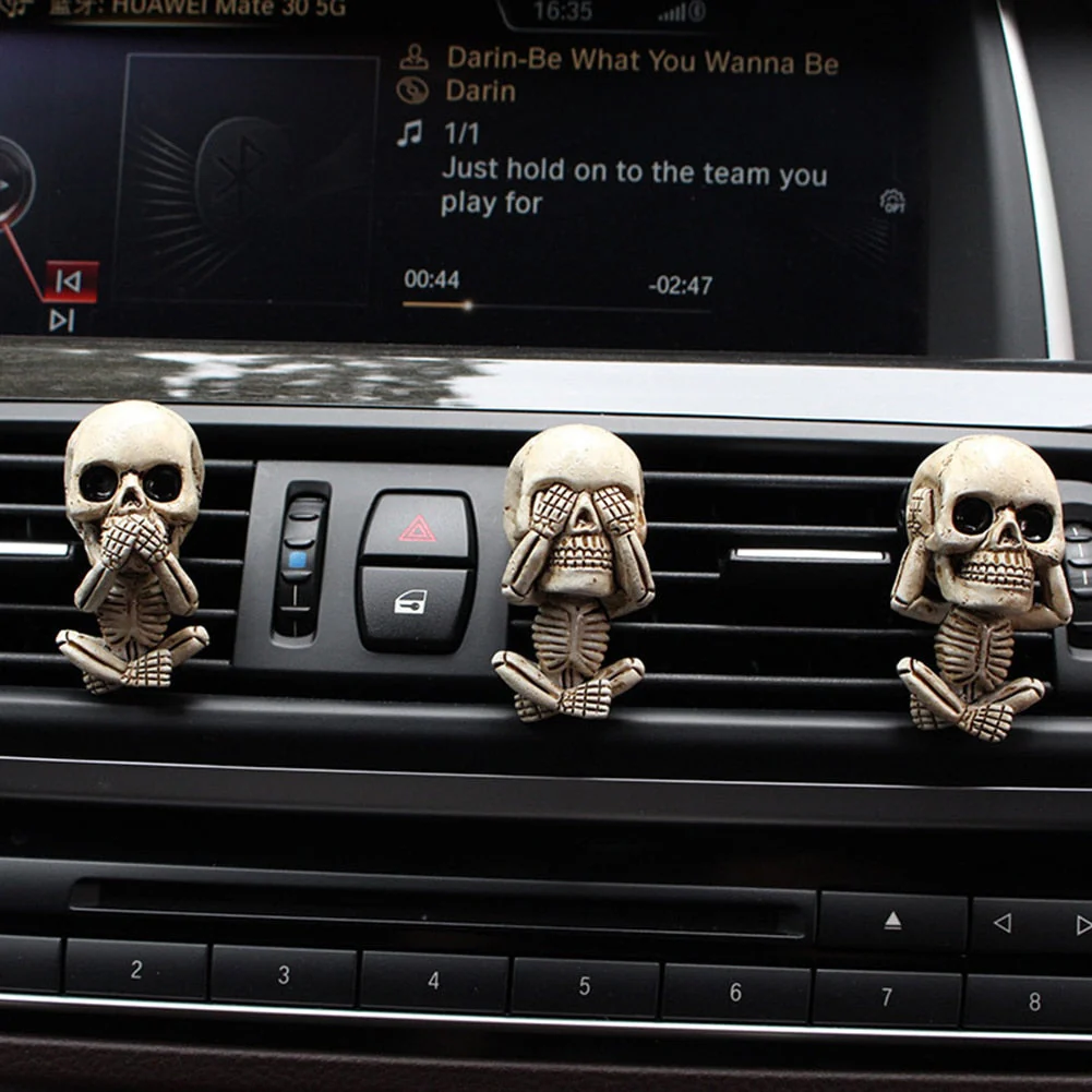 Creative Flower Skull Car Air Freshener - Image 2