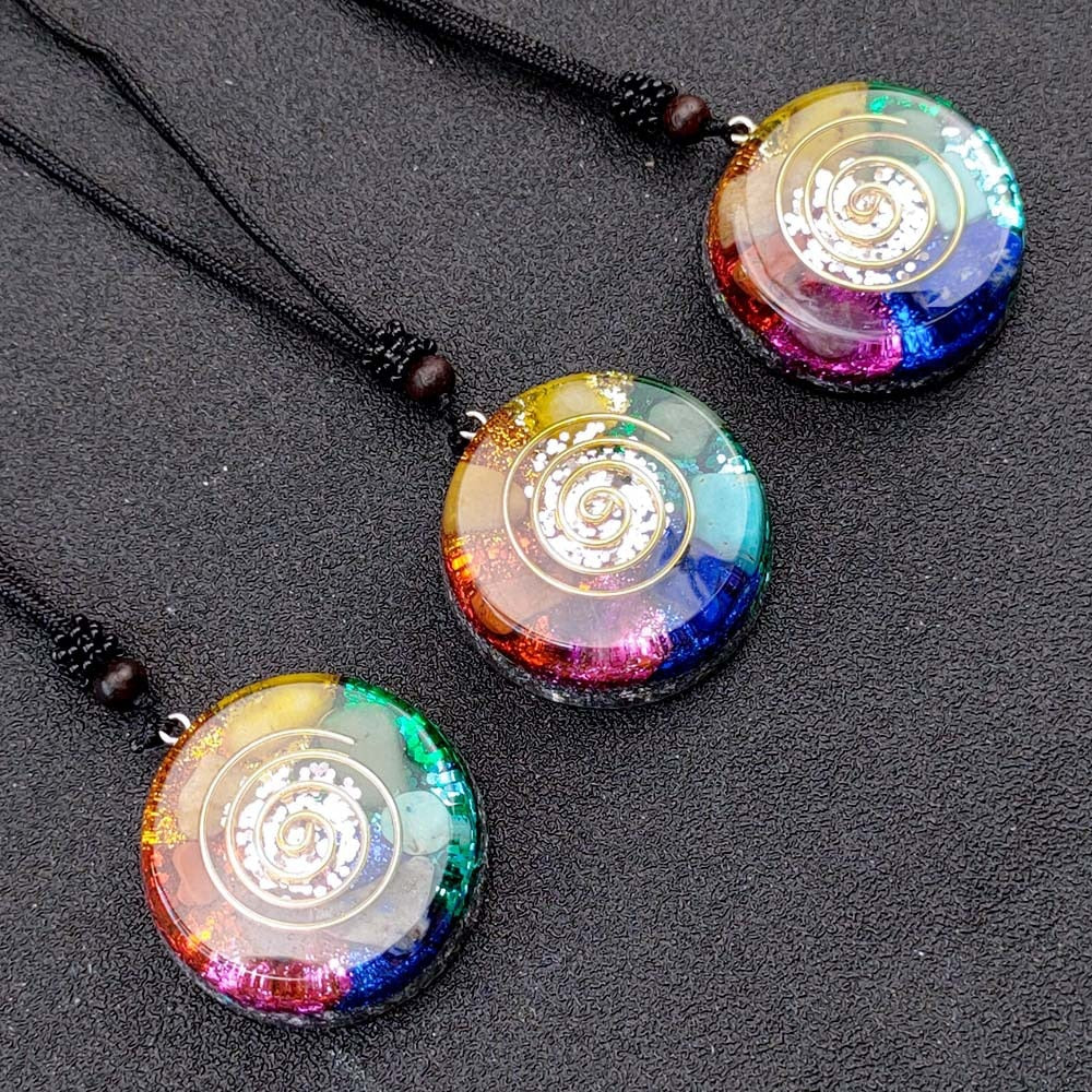 Meditation Helper Geometric Pendant Necklace - Image 3