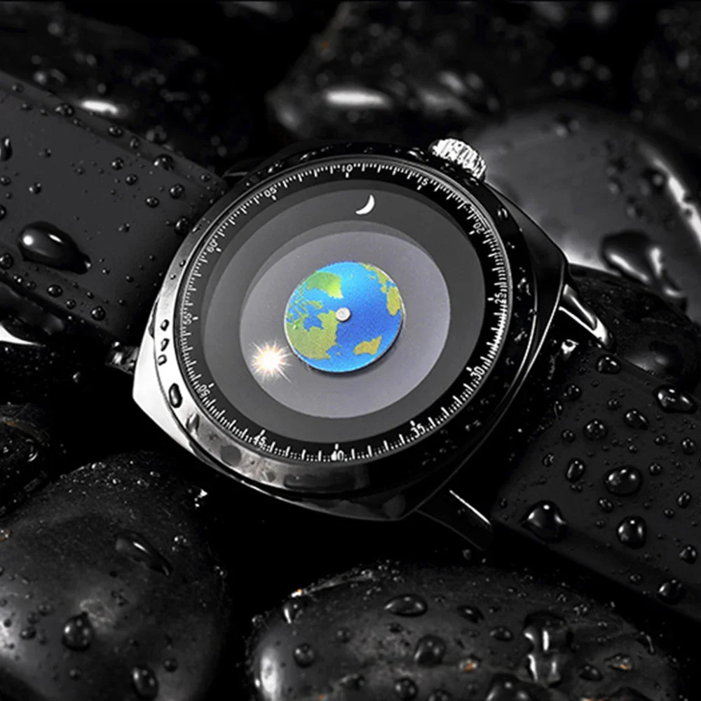 Rotating Earth Galactic Quartz Watch - Image 3