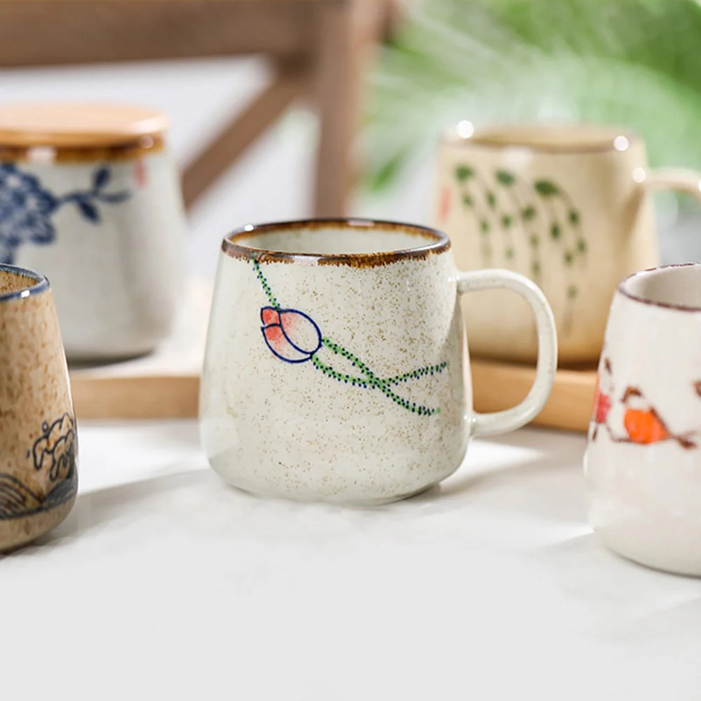 Japanese Retro Handmade Ceramic Cups - Image 2