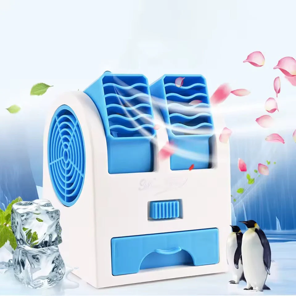 Dual-Outlet Turbo Cooling Desk Humidifier Fan - Image 3