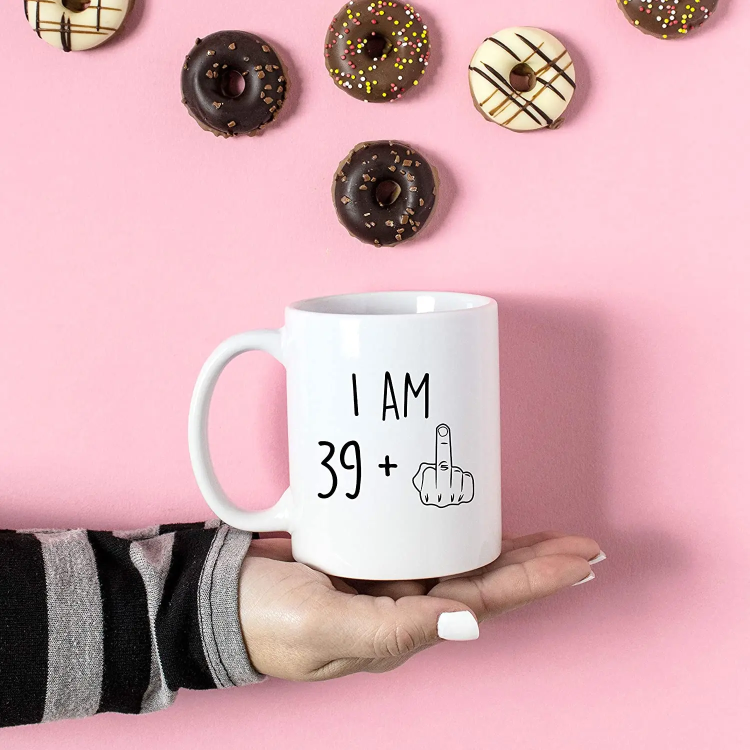 I Am 39 Plus Middle Finger Mug - Image 3