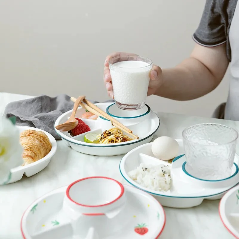 Breakfast Combo Nordic Ceramic Plate - Image 3