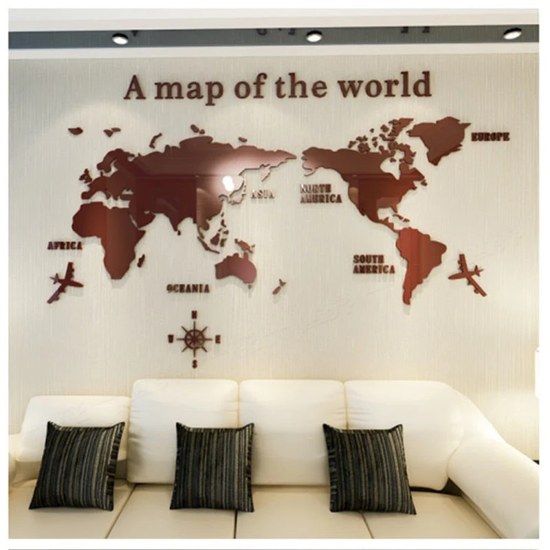 Globe Vision World Map Sticker - Image 3