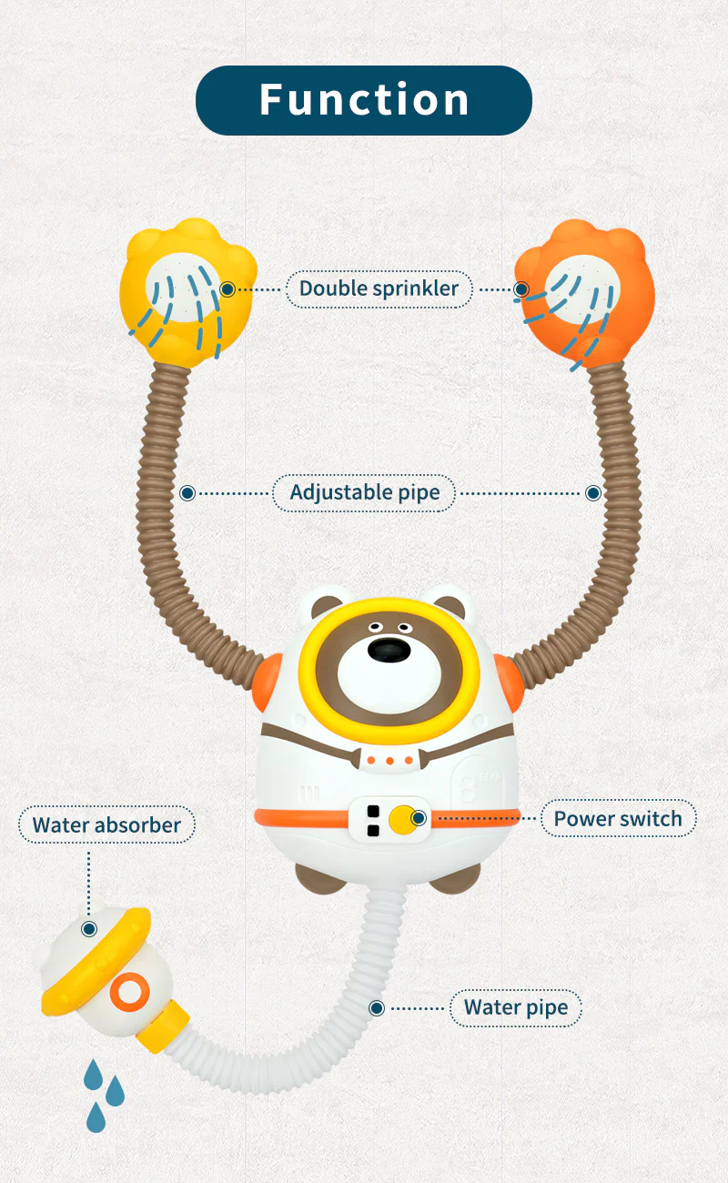 Kids Bathtub Water Sprinkler Toy - Image 3