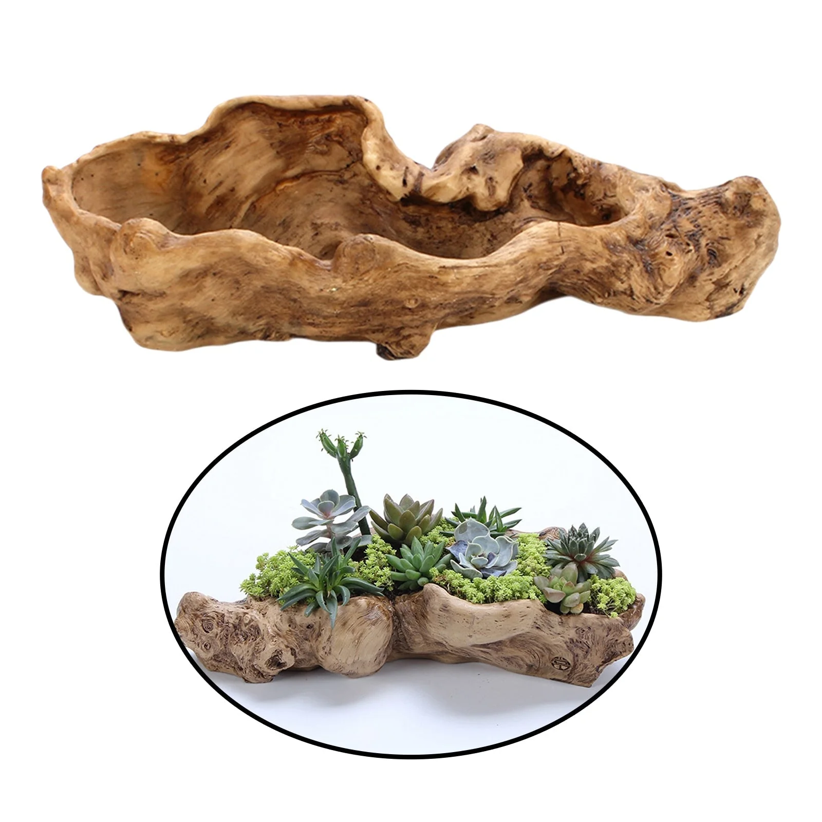 Resin Tree Wood Table Vase - Image 3