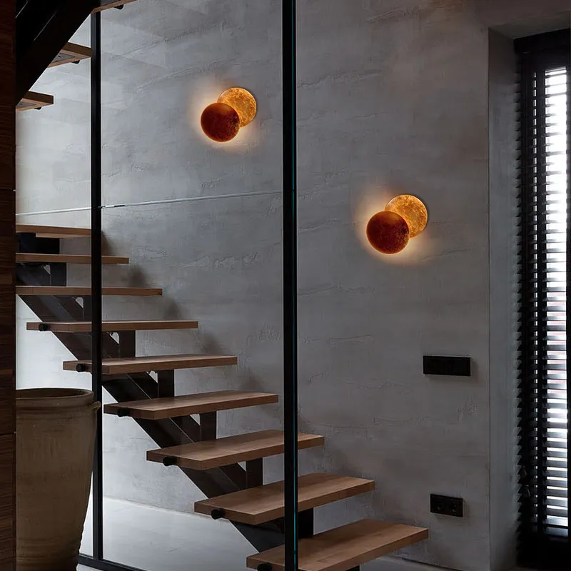 Elegant Lunar Eclipse Wall Lamp - Image 3