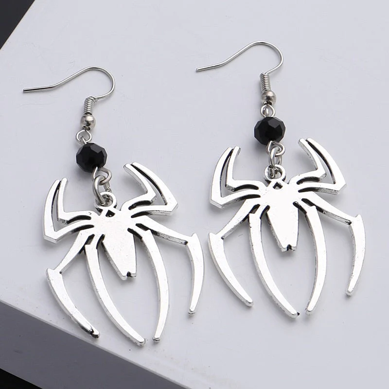 Black Spider Artsy Mystical Earrings - Image 2