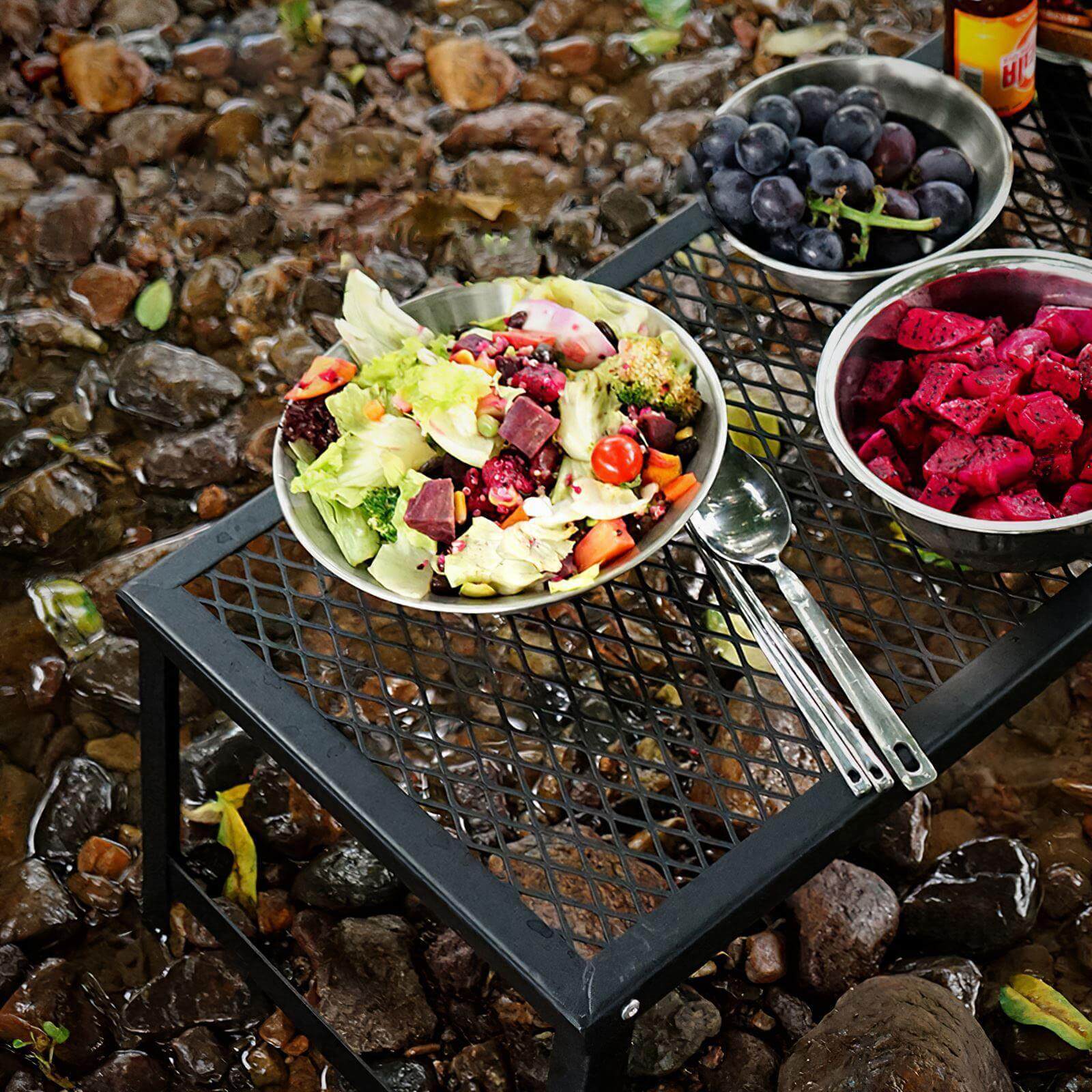 Ultra-light Outdoor Portable Folding Grill Net Table - Image 3